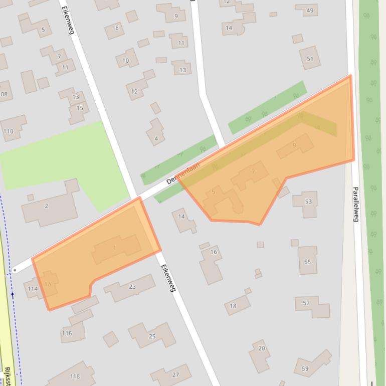 Kaart van postcodegebied 9756BV.