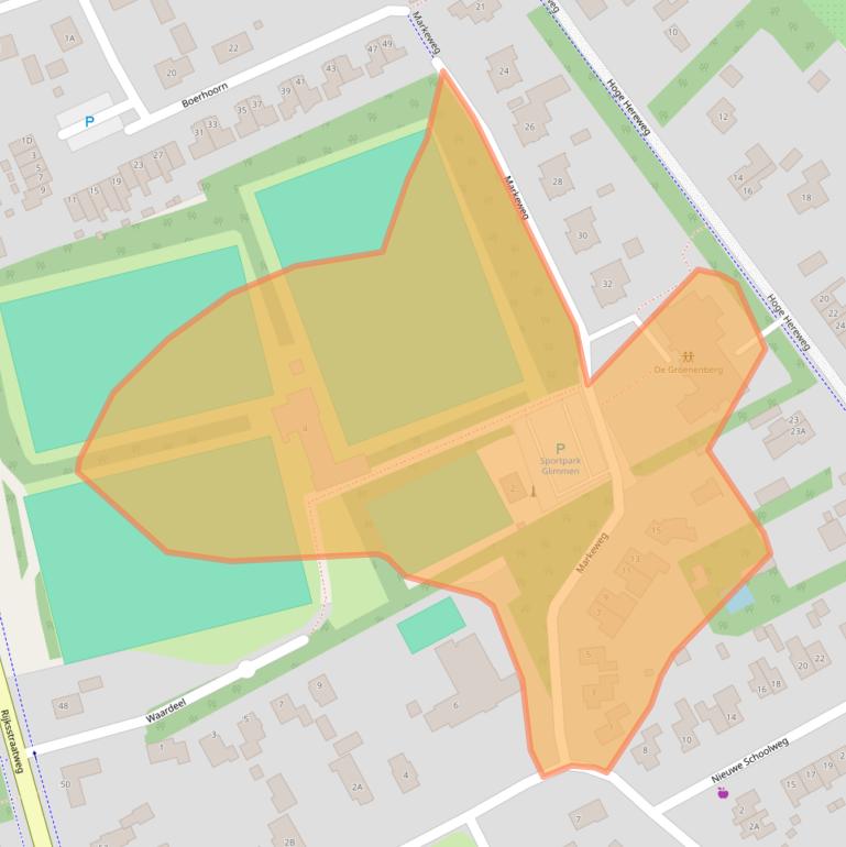 Kaart van postcodegebied 9756BZ.