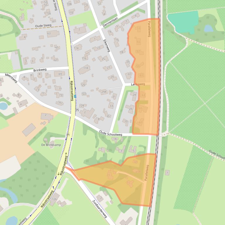 Kaart van postcodegebied 9756CC.