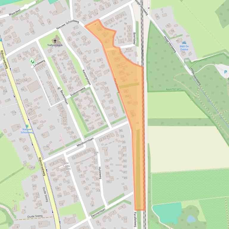 Kaart van postcodegebied 9756CD.