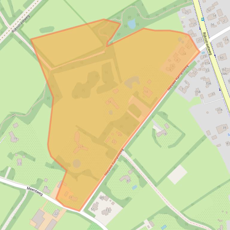 Kaart van postcodegebied 9756TE.