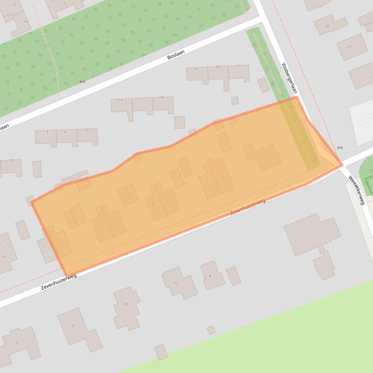 Kaart van postcodegebied 9761AC.