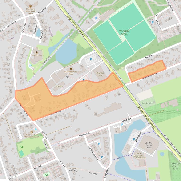 Kaart van postcodegebied 9761AD.