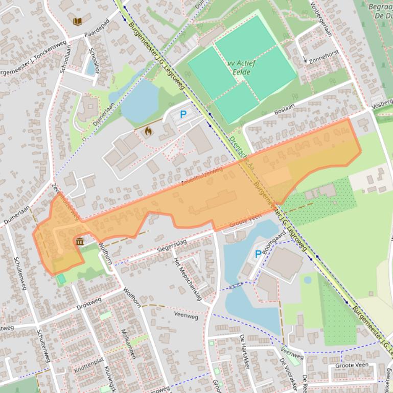 Kaart van postcodegebied 9761AE.