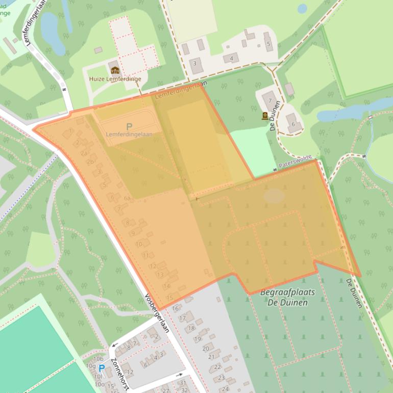 Kaart van postcodegebied 9761AK.