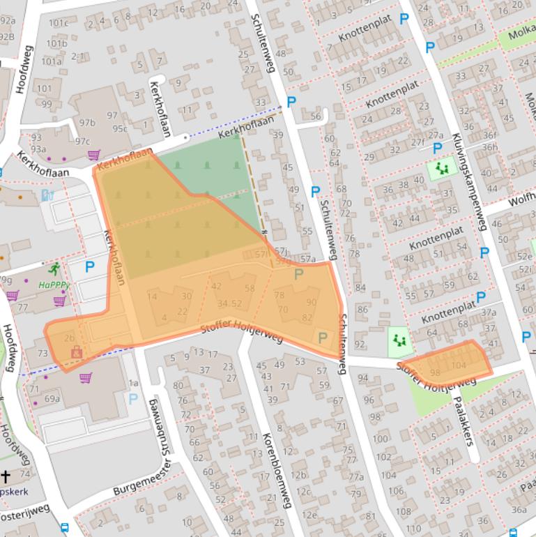 Kaart van postcodegebied 9761CB.