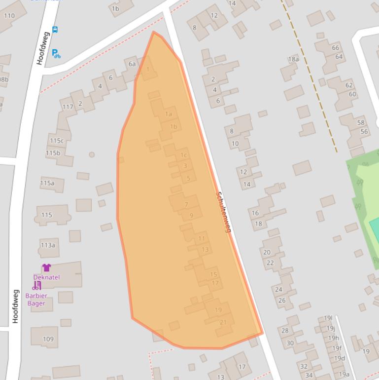 Kaart van postcodegebied 9761CE.