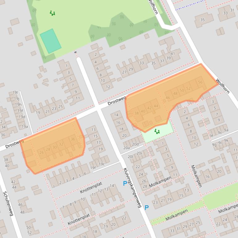 Kaart van postcodegebied 9761CR.