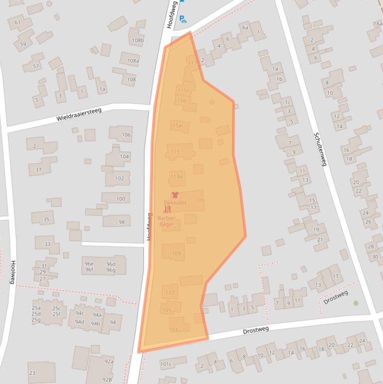 Kaart van postcodegebied 9761ED.