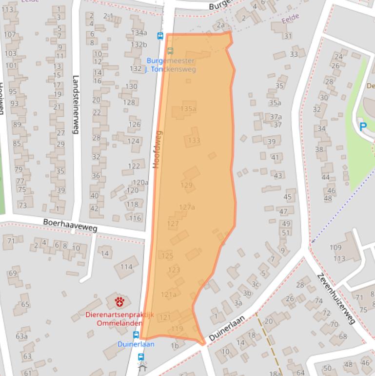 Kaart van postcodegebied 9761EE.