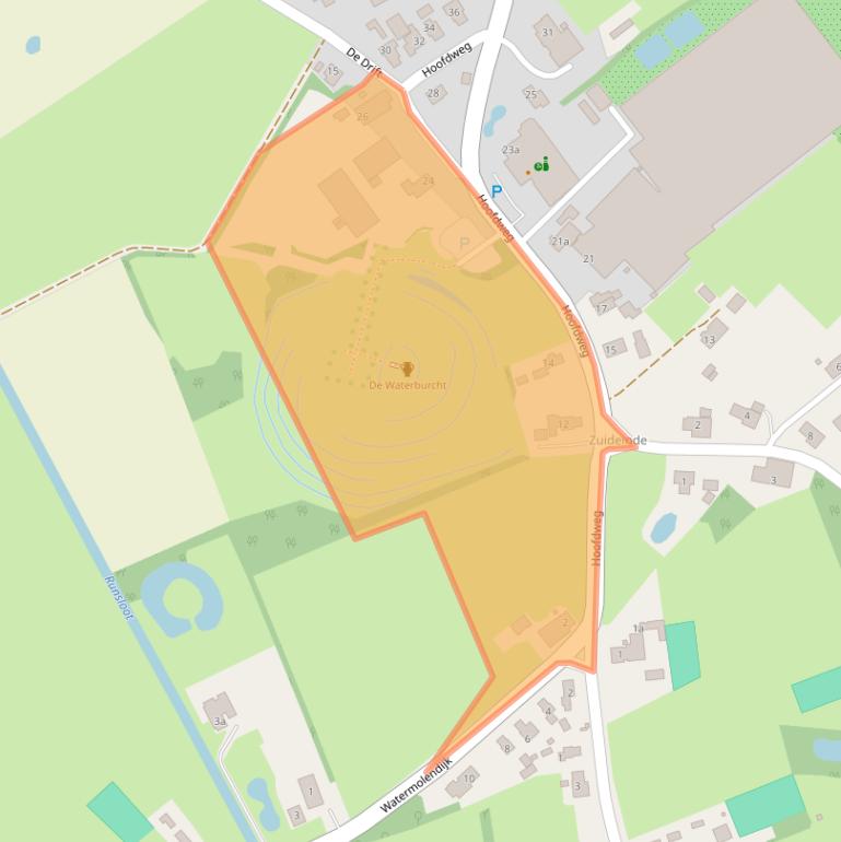 Kaart van postcodegebied 9761EG.