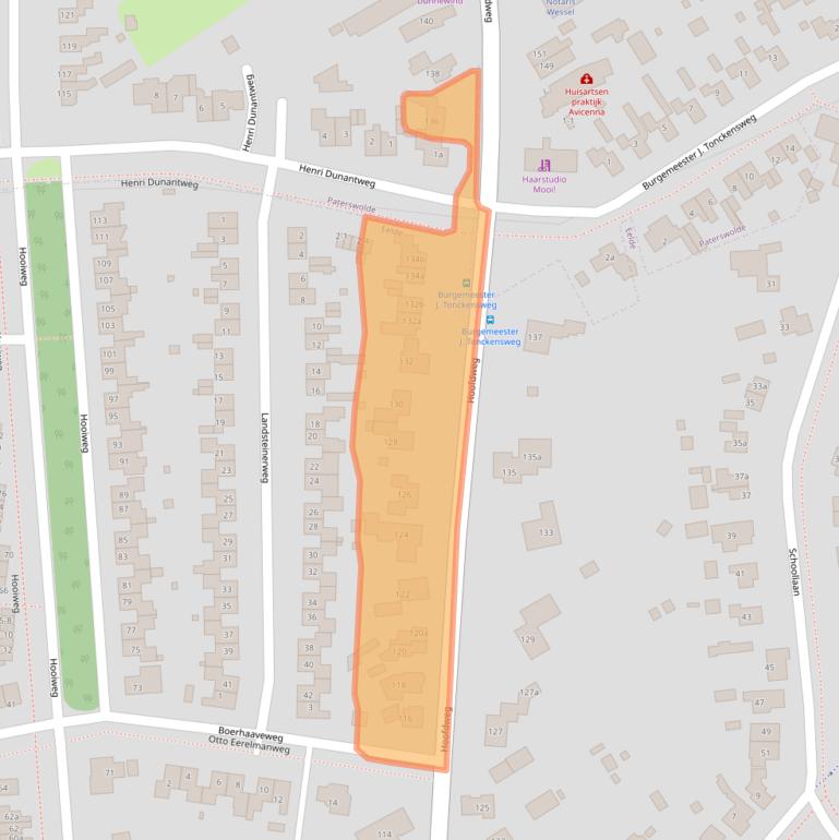 Kaart van postcodegebied 9761EM.