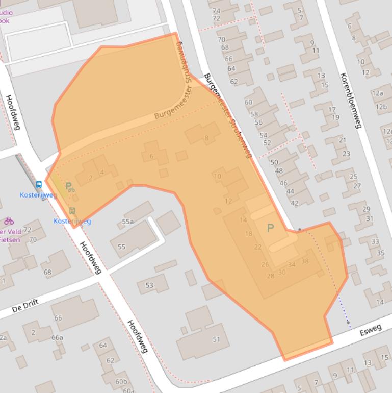 Kaart van postcodegebied 9761EV.