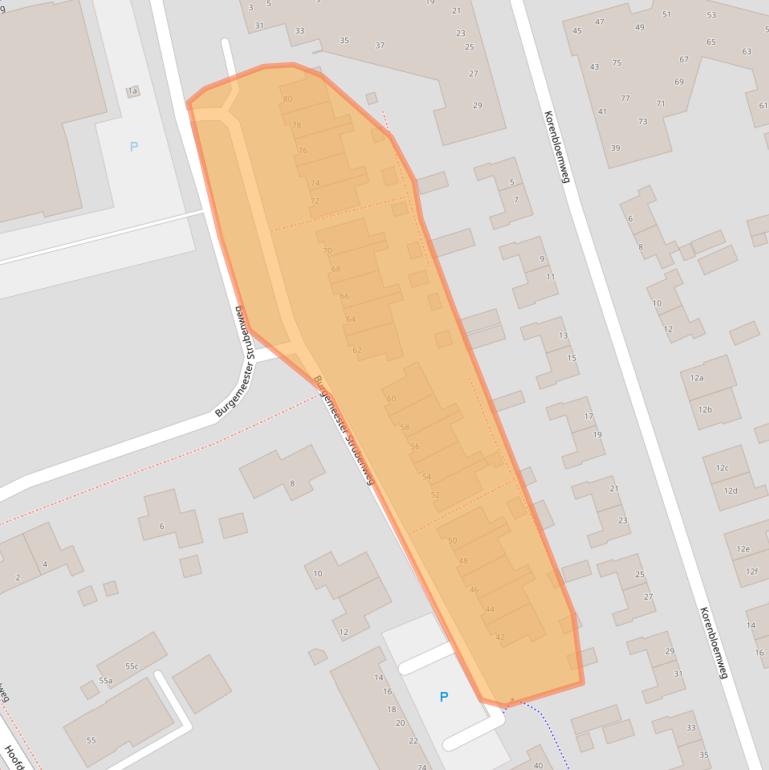 Kaart van postcodegebied 9761EW.
