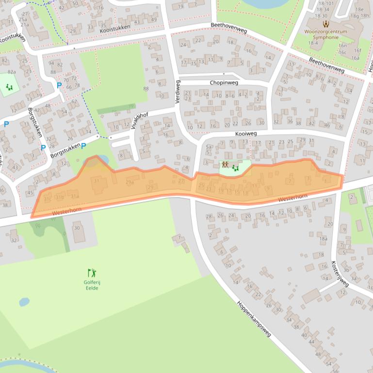 Kaart van postcodegebied 9761GG.