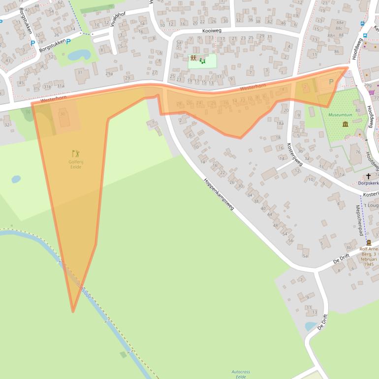 Kaart van postcodegebied 9761GH.