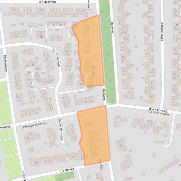 Kaart van postcodegebied 9761GT.