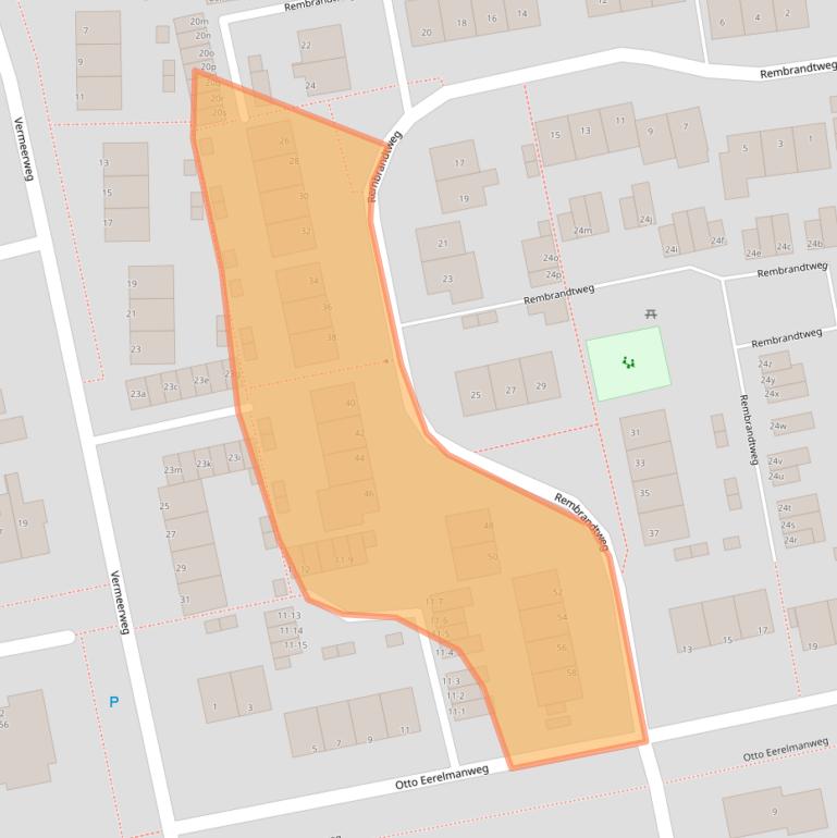 Kaart van postcodegebied 9761HT.