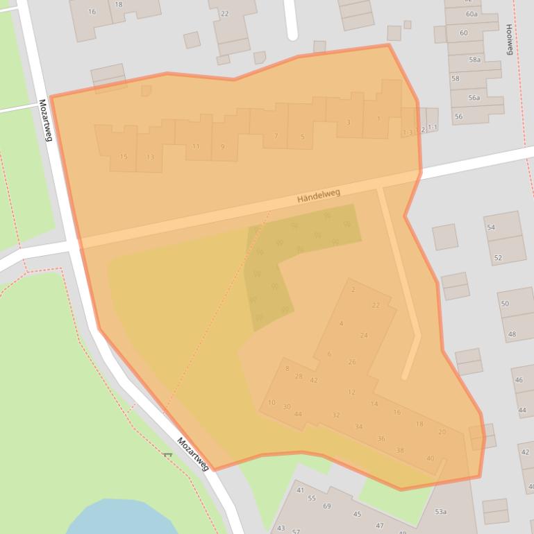 Kaart van postcodegebied 9761JB.