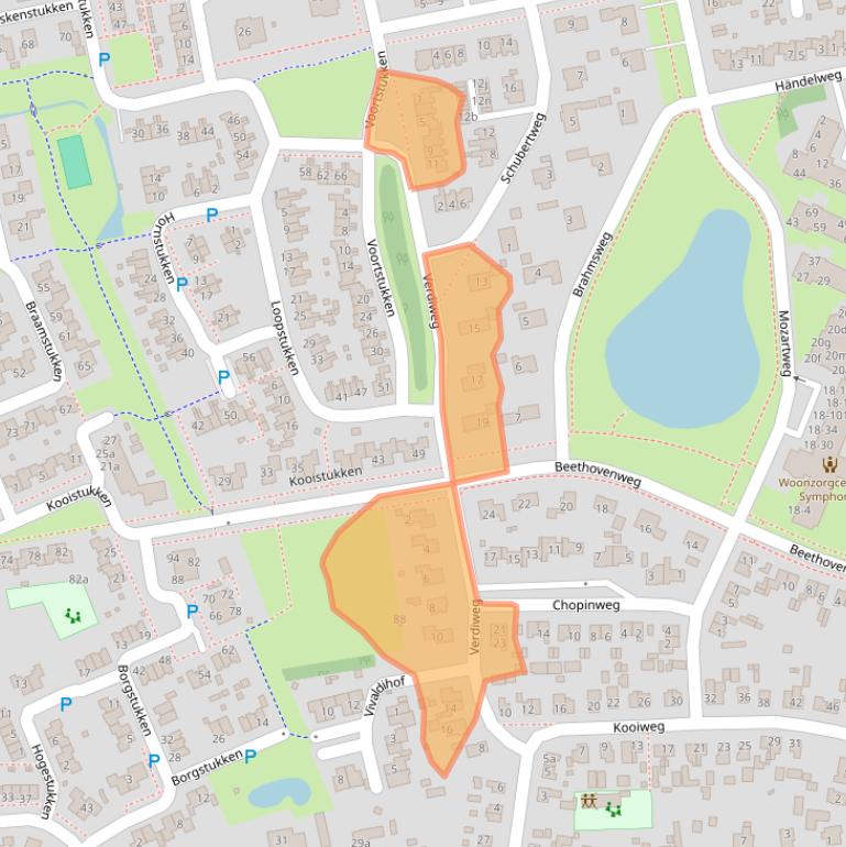 Kaart van postcodegebied 9761JL.