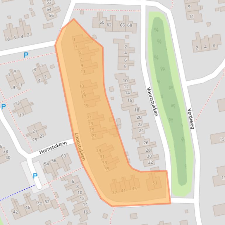 Kaart van postcodegebied 9761JR.