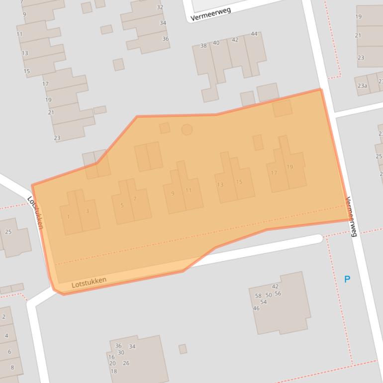 Kaart van postcodegebied 9761KC.