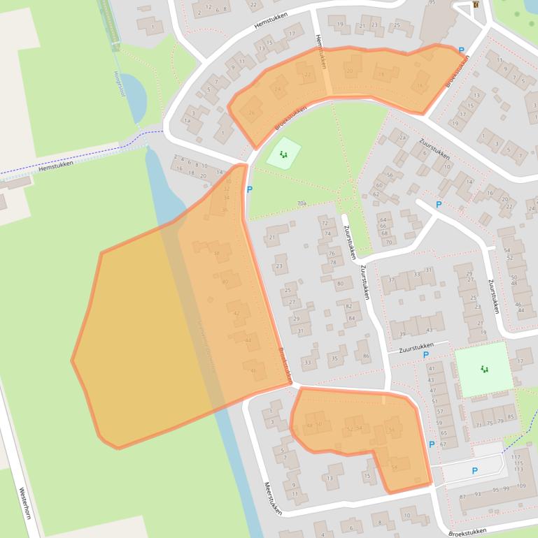 Kaart van postcodegebied 9761KE.
