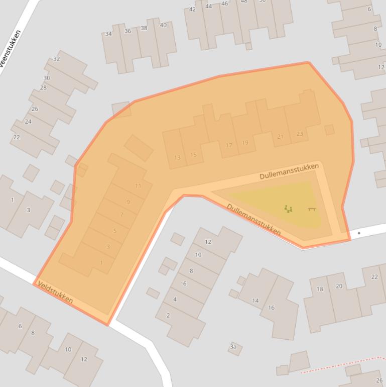 Kaart van postcodegebied 9761KG.