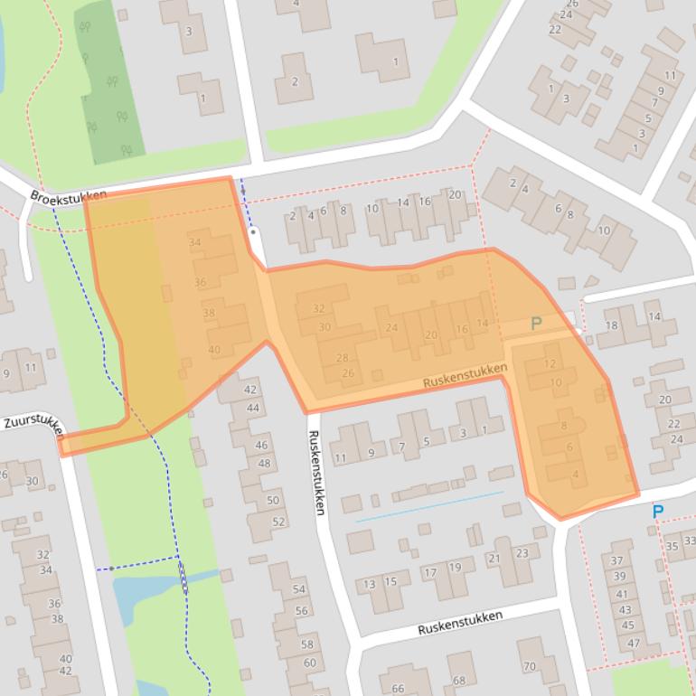 Kaart van postcodegebied 9761KJ.
