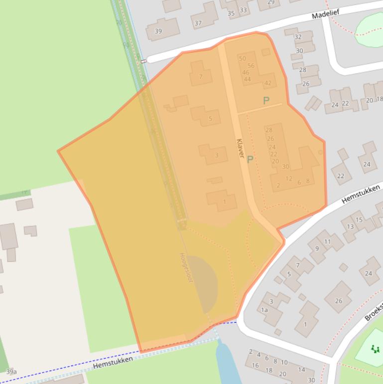 Kaart van postcodegebied 9761LD.