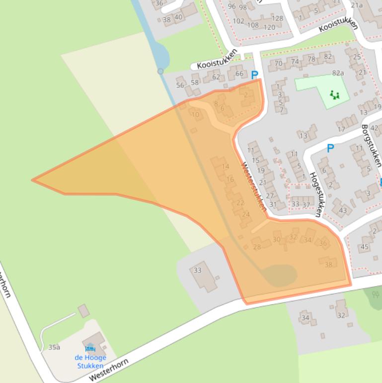 Kaart van postcodegebied 9761LH.