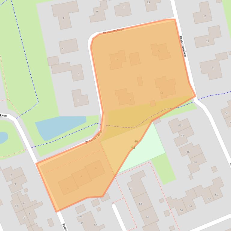 Kaart van postcodegebied 9761LK.