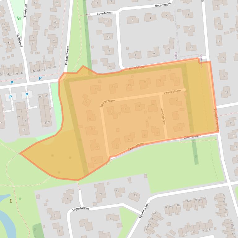 Kaart van postcodegebied 9761LR.