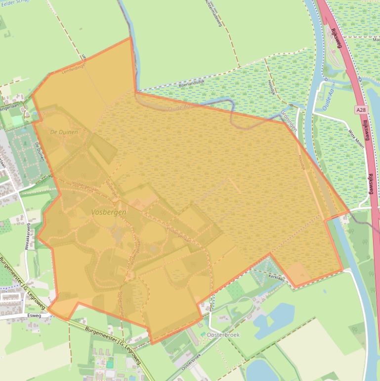 Kaart van postcodegebied 9761TJ.