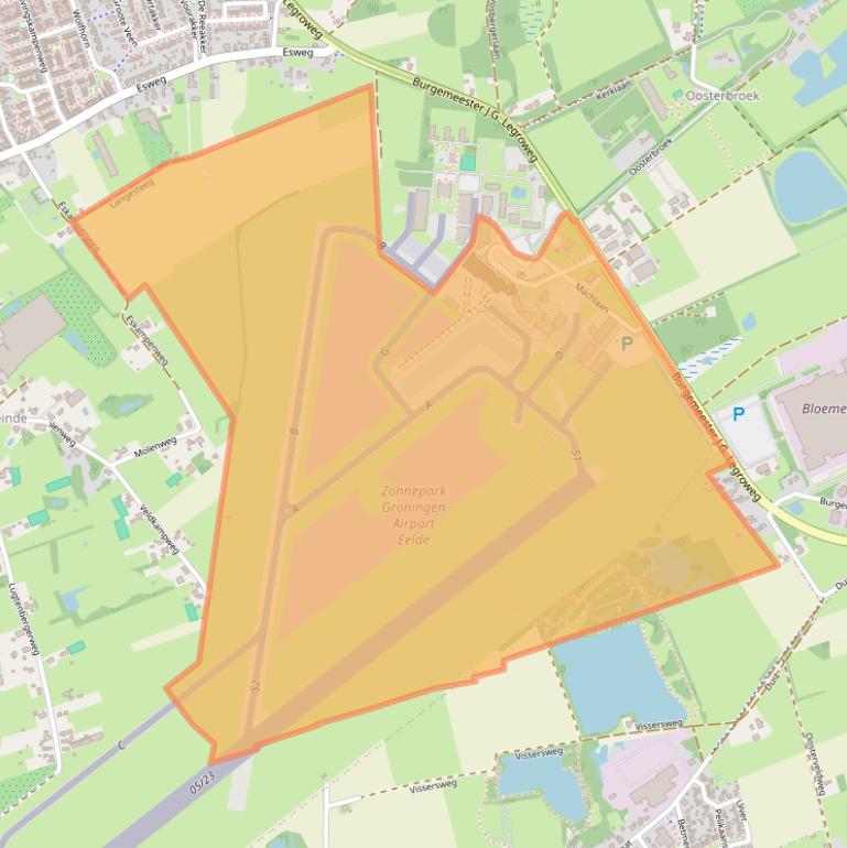 Kaart van postcodegebied 9761TK.