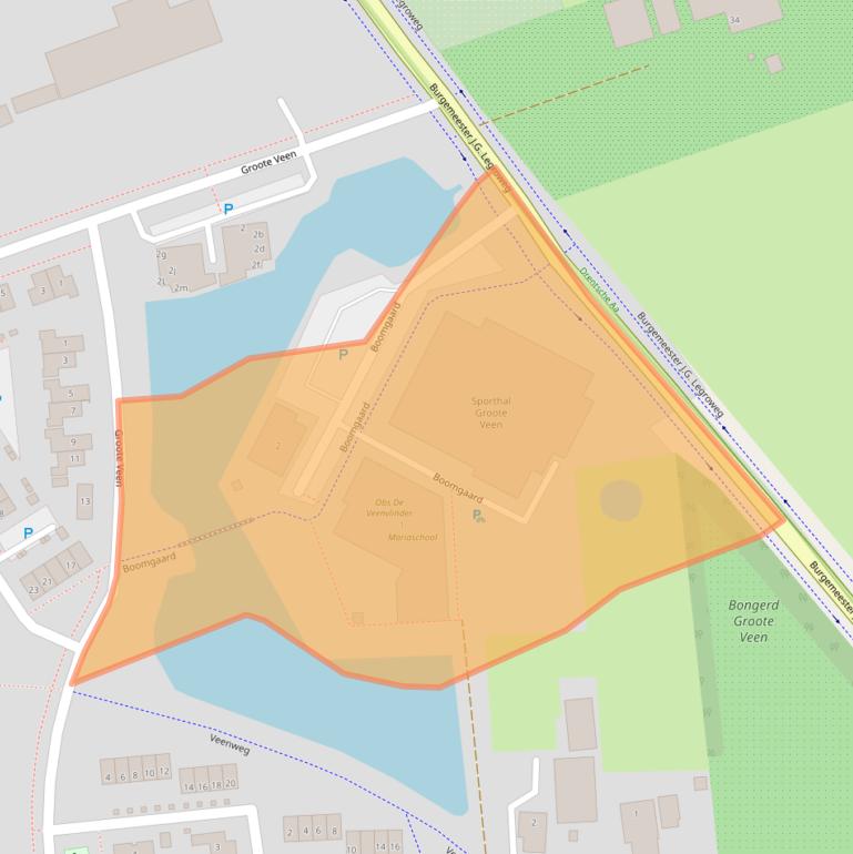 Kaart van postcodegebied 9761TM.