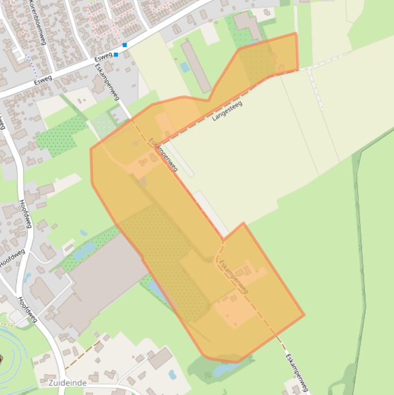 Kaart van postcodegebied 9761VA.