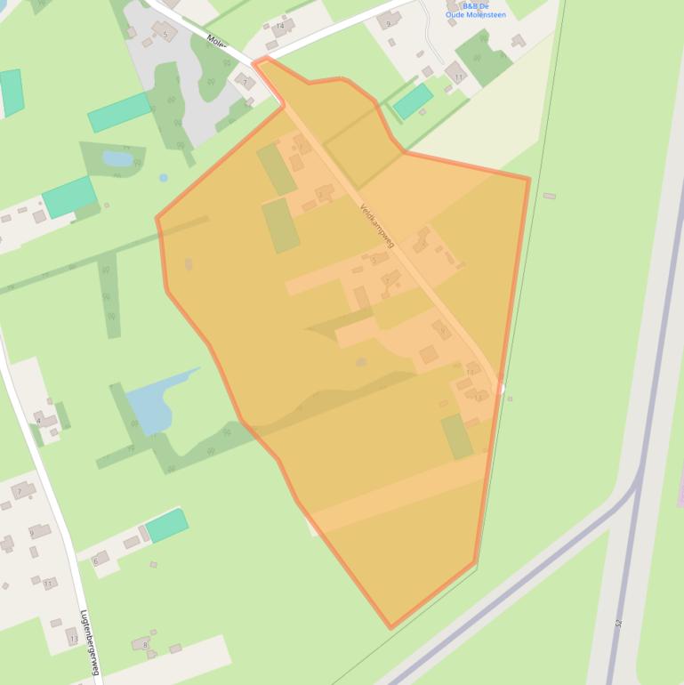 Kaart van postcodegebied 9761VD.