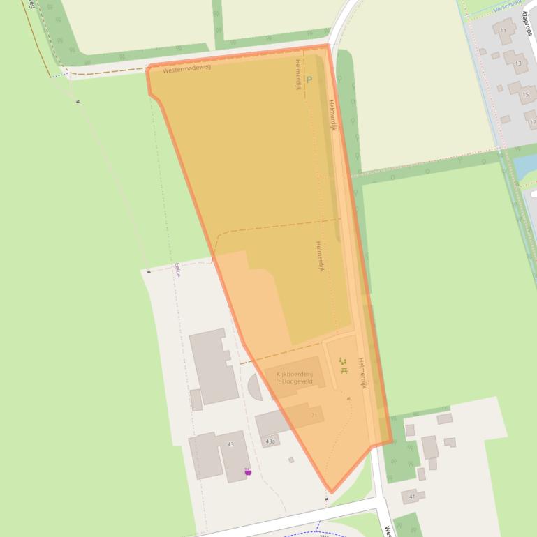 Kaart van postcodegebied 9761VP.