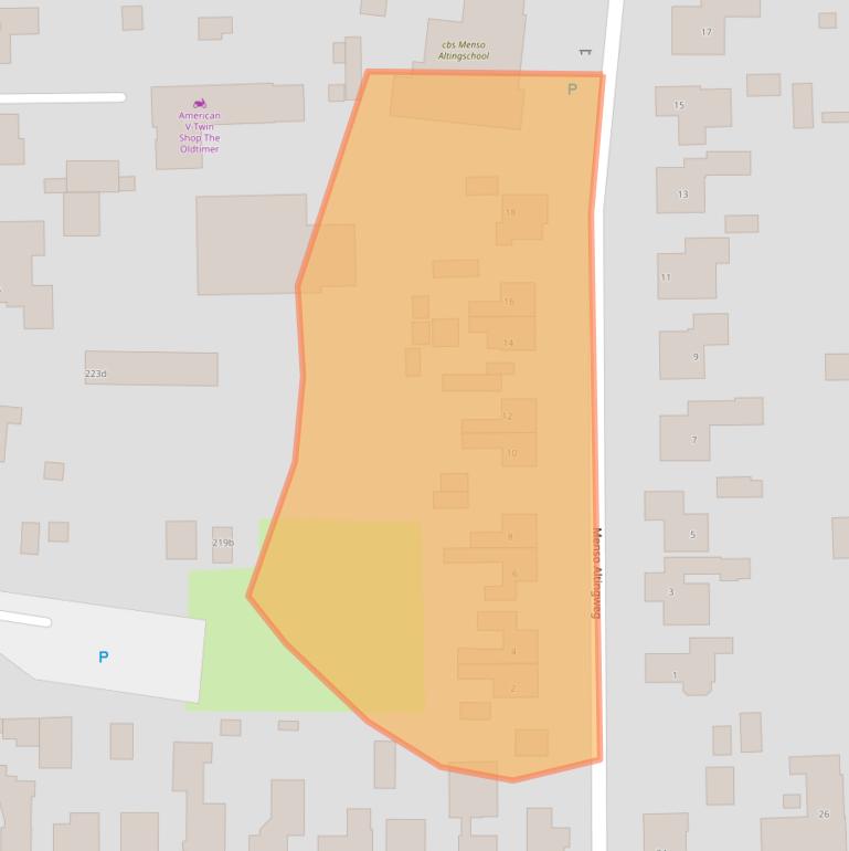 Kaart van postcodegebied 9765BG.