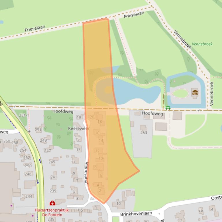 Kaart van postcodegebied 9765BP.