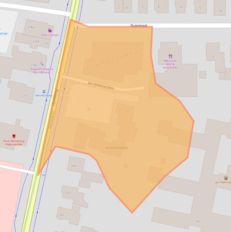 Kaart van postcodegebied 9765BR.