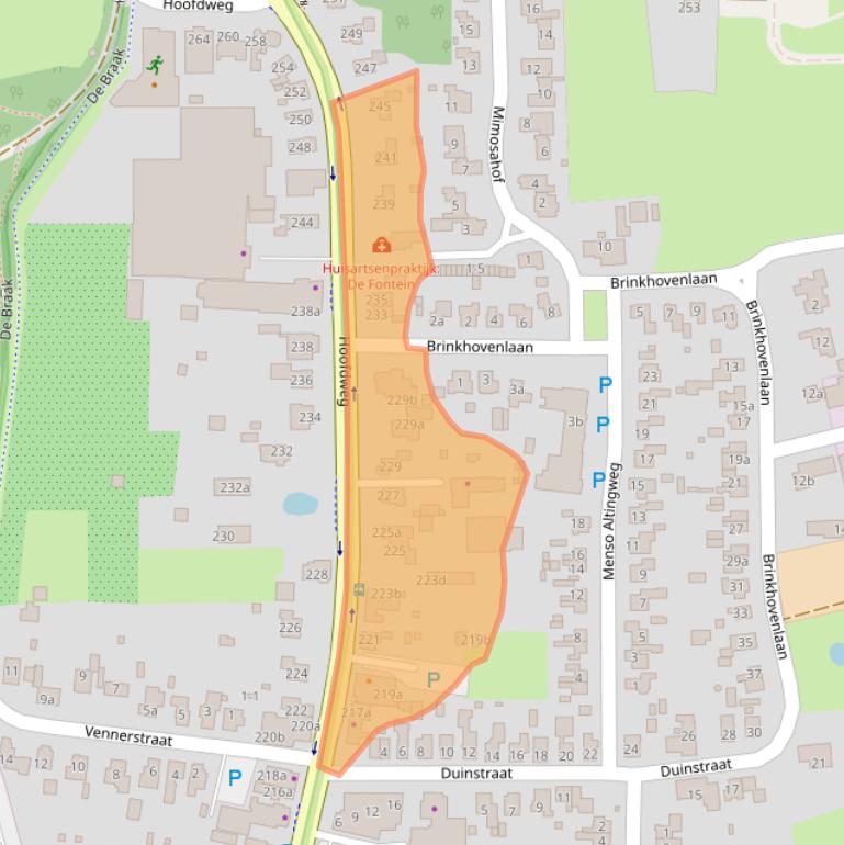 Kaart van postcodegebied 9765CG.