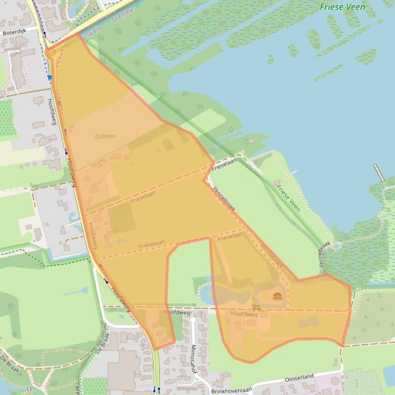 Kaart van postcodegebied 9765CH.