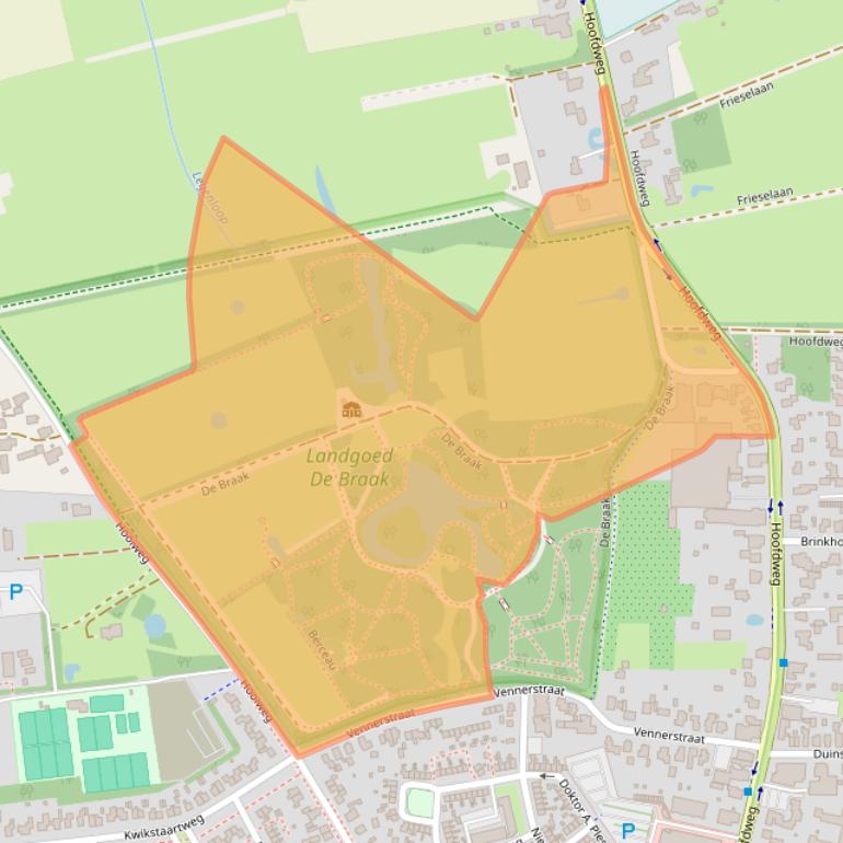 Kaart van postcodegebied 9765CM.