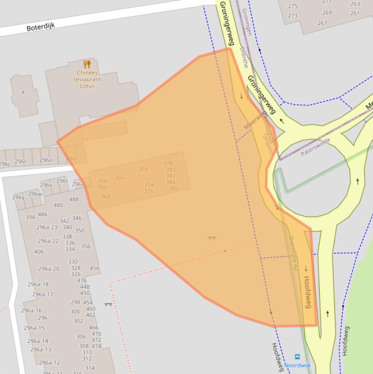 Kaart van postcodegebied 9765CS.