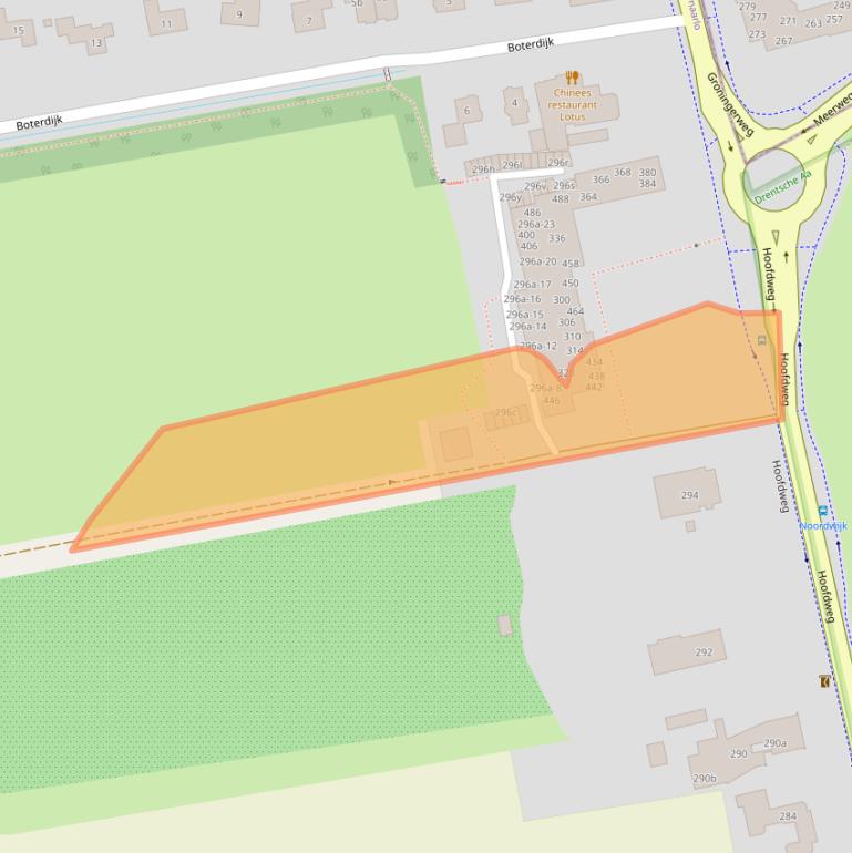 Kaart van postcodegebied 9765CV.
