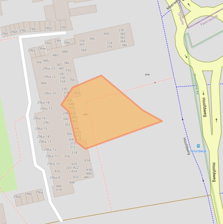 Kaart van postcodegebied 9765CW.