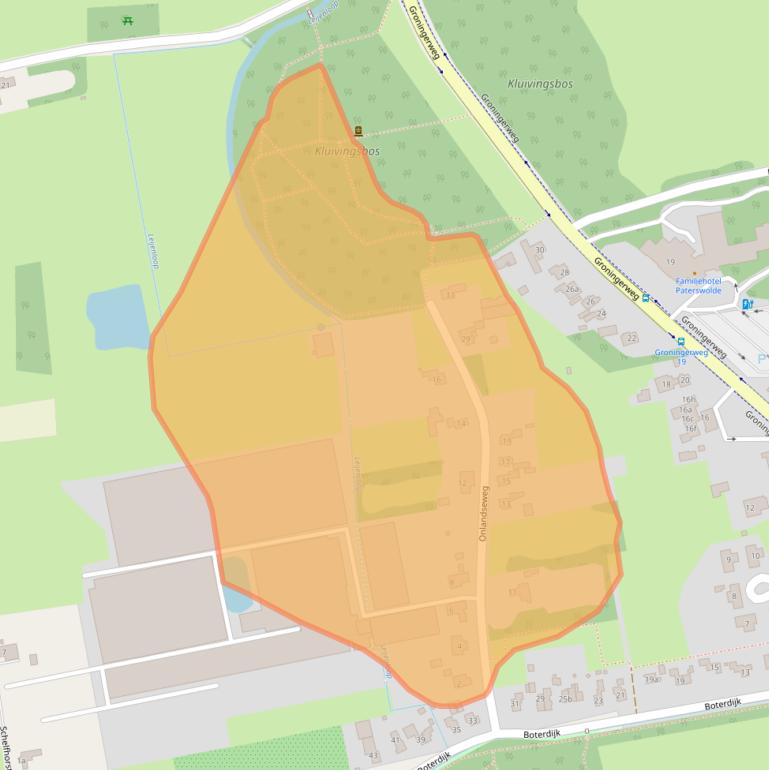 Kaart van postcodegebied 9765EC.
