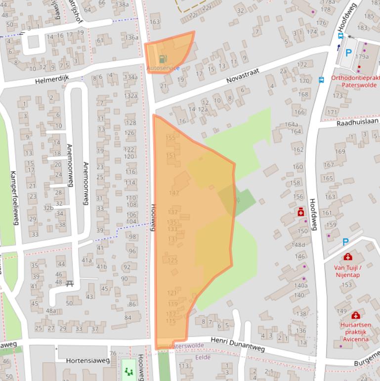 Kaart van postcodegebied 9765EE.